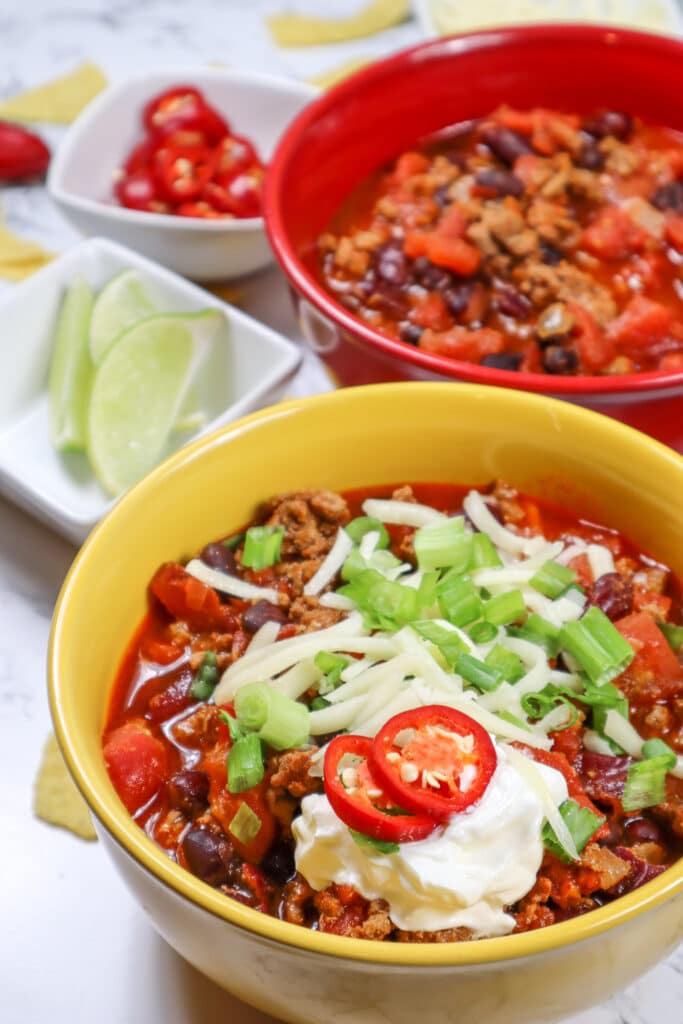 Easy Low Sodium Chili with Ground Turkey