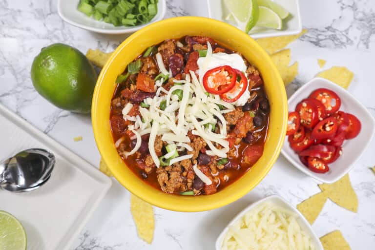 Easy Low Sodium Chili with Ground Turkey