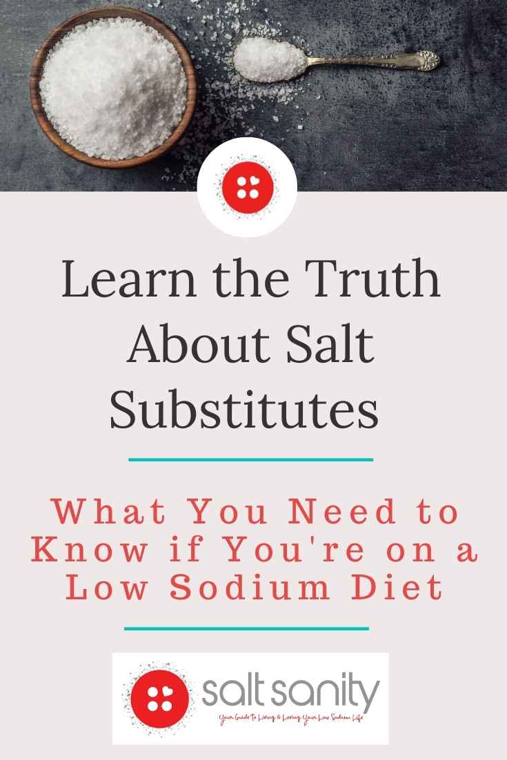 Are Salt Substitutes Healthy? Salt Sanity