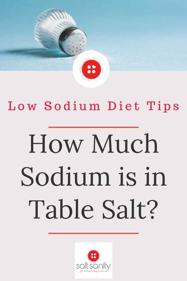 How Much Sodium is in Table Salt? Tips for Low Sodium Living
