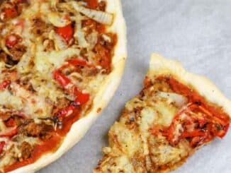 Low Sodium Pizza with Italian Sausage & Peppers