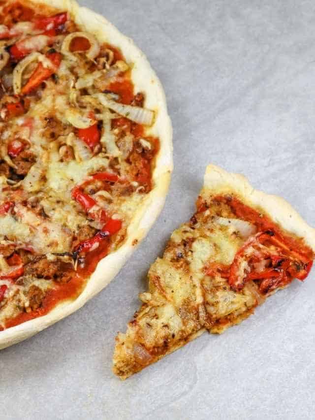 Low Sodium Pizza with Italian Sausage with Sausage & Peppers