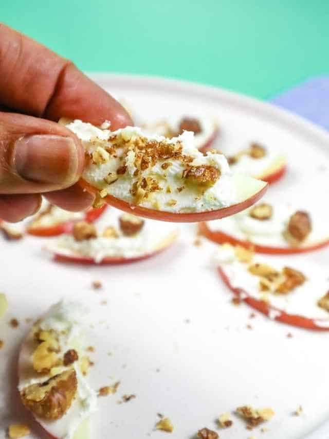 Low Sodium Apple & Goat Cheese Appetizer