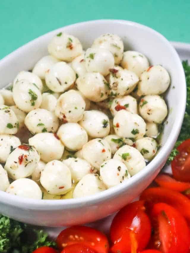 Low Sodium Marinated Mozzarella Balls