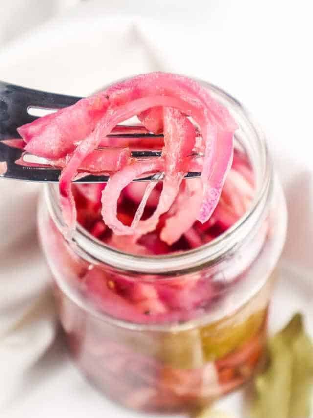 Low Sodium Pink Pickled Onions