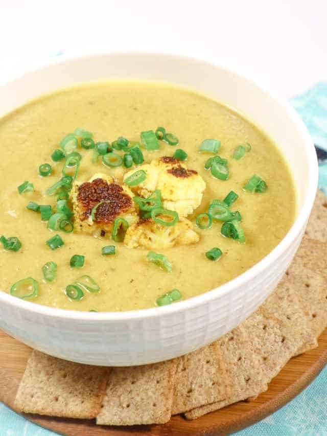 Low Sodium Spiced Cauliflower Soup