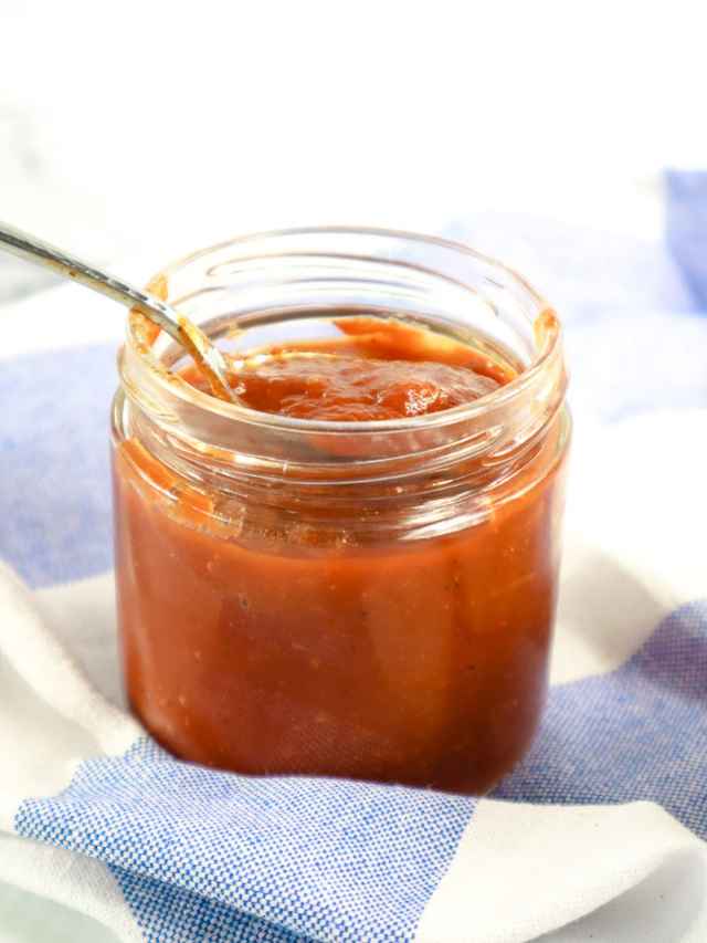 Homemade Low Sodium BBQ Sauce with Brown Sugar