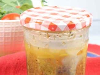 Italian dressing in a jar