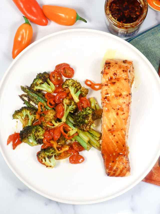 Low Sodium Sheet Pan Salmon and Roasted Vegetables