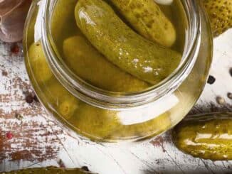 pickles in a jar
