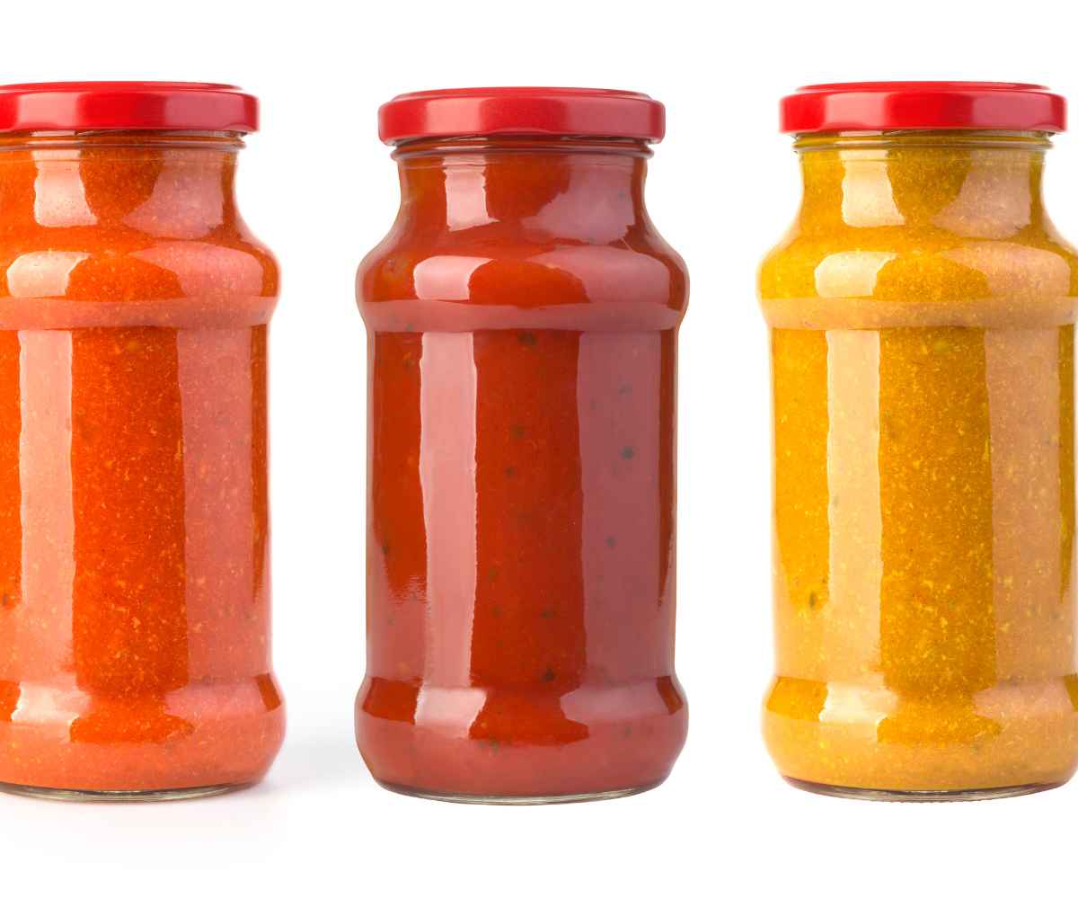 sauces in jars