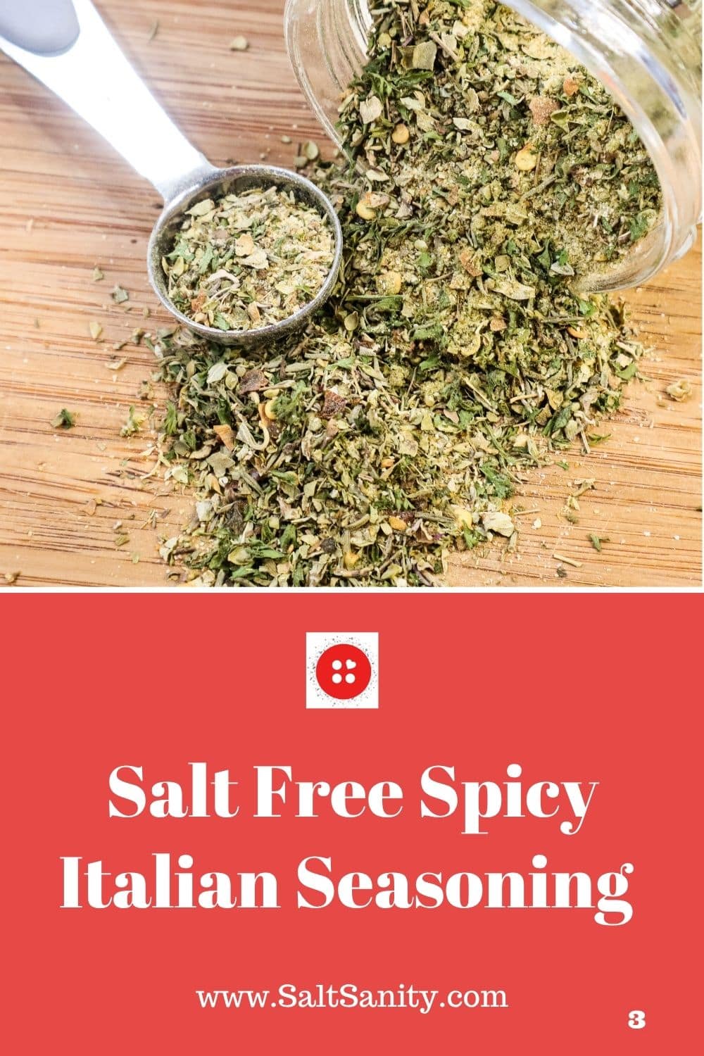 pin with spices on cutting board