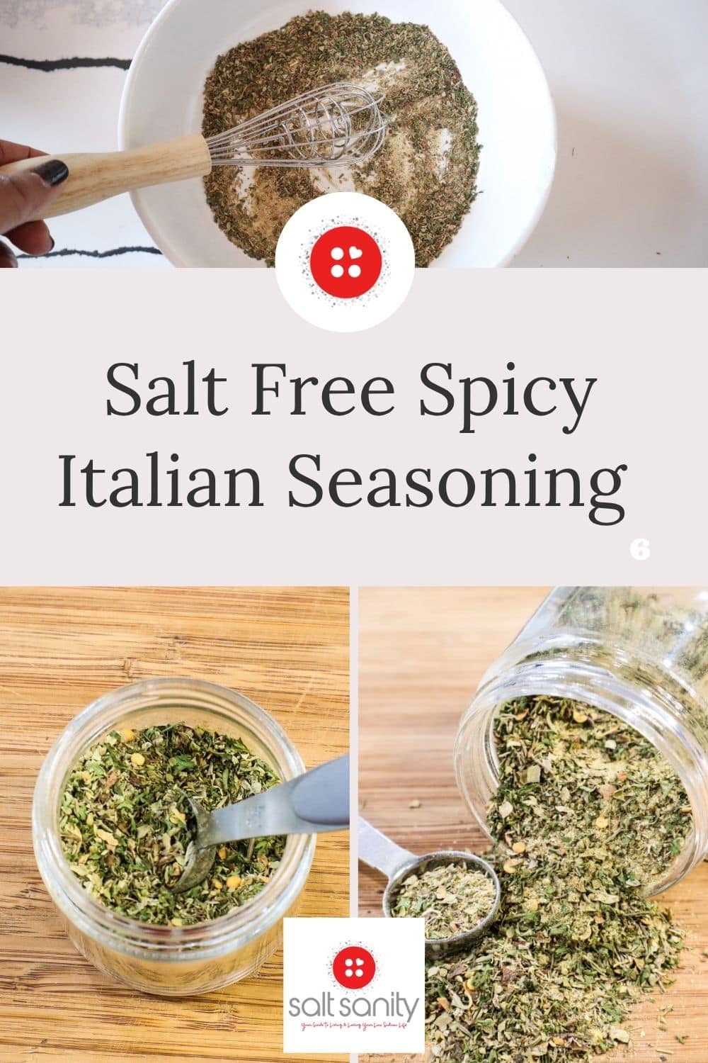 Pin with spices on cutting board
